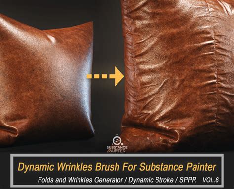 Wrinkles and Folds Brush For Substance Painter