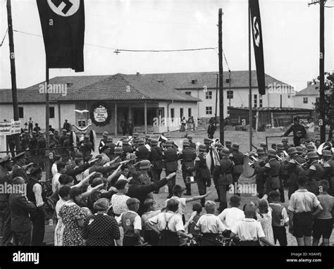 Opening of the Air War School in Wildpark-Werder, 1936 Stock Photo - Alamy