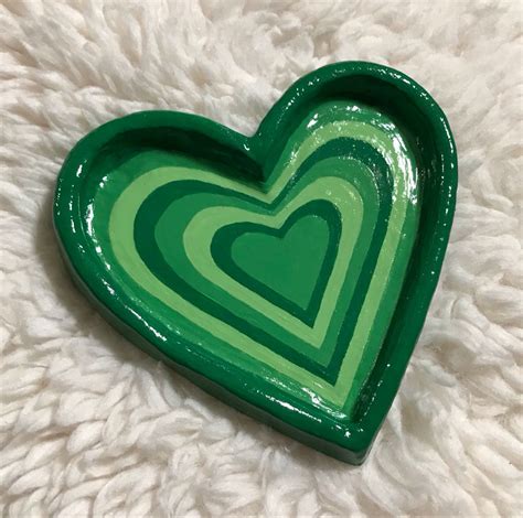 Handmade Custom Layered Heart Clay Jewelry Tray/ Ring Dish/ - Etsy | Clay diy projects, Diy clay ...