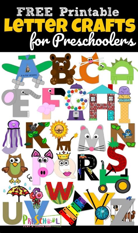 Uppercase and Lowercase Letter Crafts | Alphabet activities preschool, Alphabet crafts preschool ...