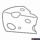 Cartoon Cheese Coloring Page  Easy Drawing Guides sketch template