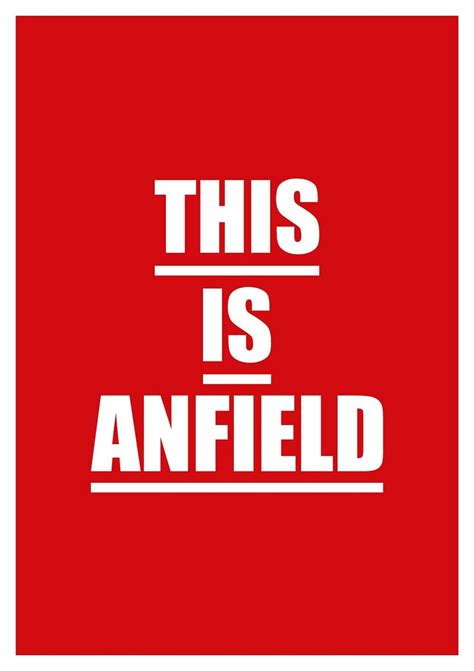 A4 LFC 'this is Anfield' Digital Print - Etsy