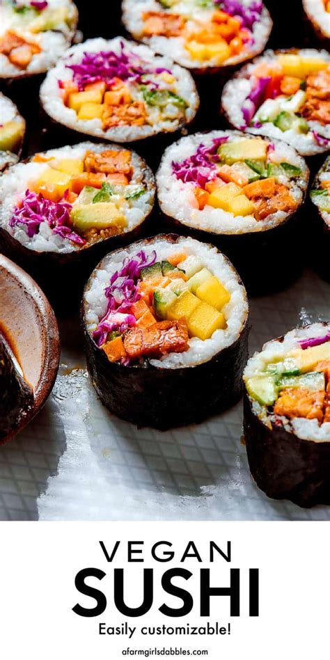 Easy Vegan Sushi Rolls l A Farmgirl's Dabbles