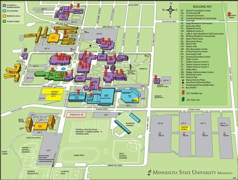 Mankato State Campus Map