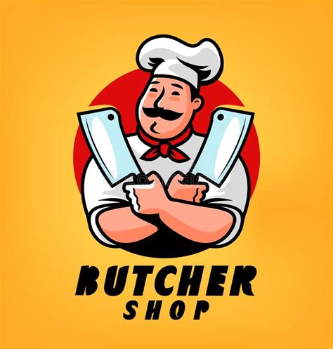 Butcher Shop Logo Cartoon Stock Illustrations – 992 Butcher Shop Logo ...