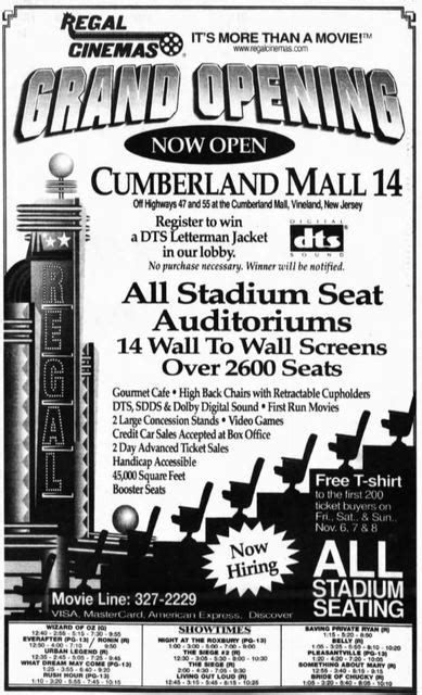 Regal Cumberland Mall Stadium 14 in Vineland, NJ - Cinema Treasures