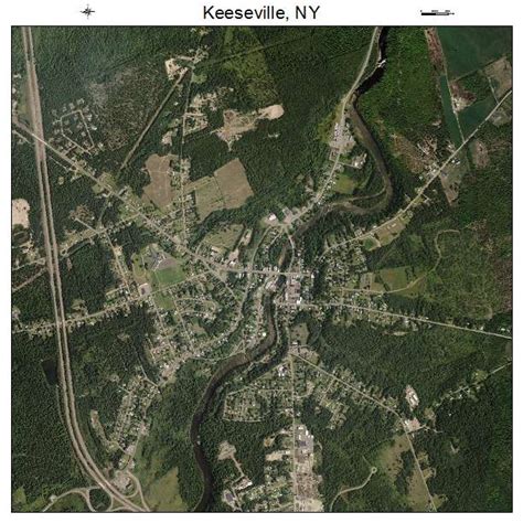 Aerial Photography Map of Keeseville, NY New York