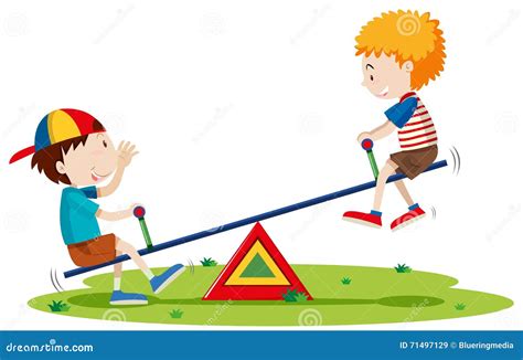 Seesaw Cartoons, Illustrations & Vector Stock Images - 8212 Pictures to ...