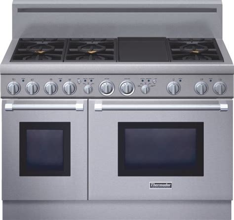 Thermador Professional Series 48 inch Gas Standard-depth Range PRG486GDH - Gas Ranges And ...