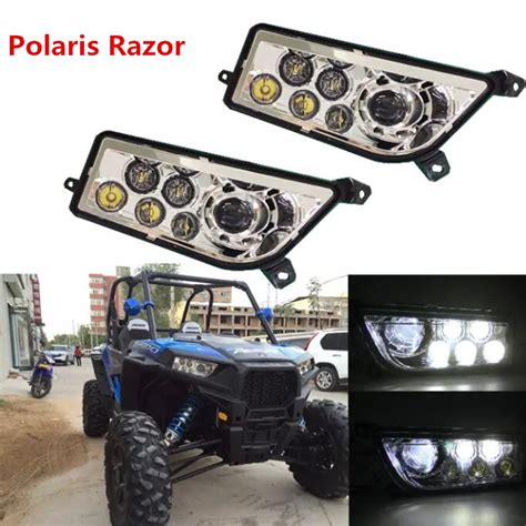 Auto Accessories Polaris razor 1000 LED Headlight UTV ATV LED headlamp led car headlight for Atv ...