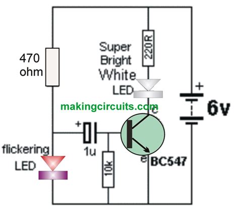 simple strobe light circuit | Strobe lights, Simple circuit, Basic electronic circuits