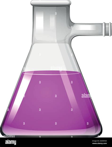 Pink liquid in glass beaker Stock Vector Image & Art - Alamy