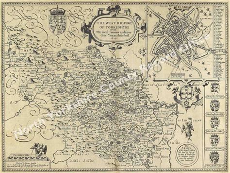 Historic map of the West Riding of Yorkshire