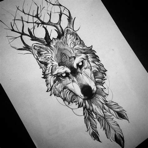 Résultats de recherche d'images pour « wolf drawing tattoo » | Wolf drawing tattoo, Wolf tattoos ...