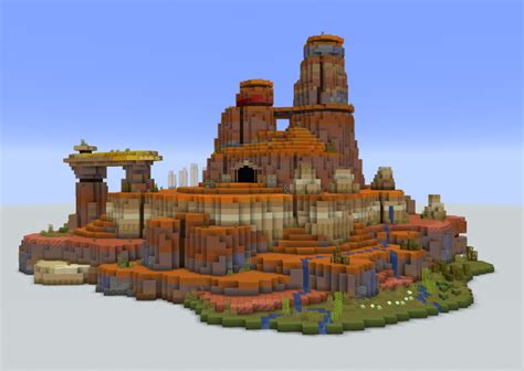 I was trying to build my own version of Mesa biome : Minecraftbuilds | Minecraft, Minecraft ...