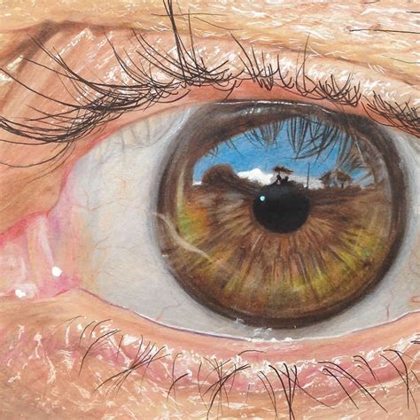 Hyperrealistic Eyes Drawn with Colored Pencils | Eye illustration, Realistic eye drawing ...