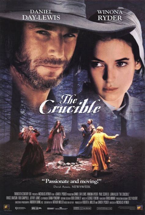 The Crucible 27x40 Movie Poster (1996) | Day lewis, Movie posters, Movie tv