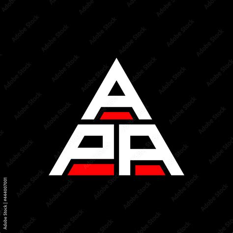 APA triangle letter logo design with triangle shape. APA triangle logo design monogram. APA ...