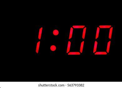 Digital Clock Closeup Displaying 100 Oclock Stock Illustration ...