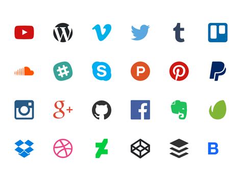 40 Social Icons Sketch freebie - Download free resource for Sketch ...