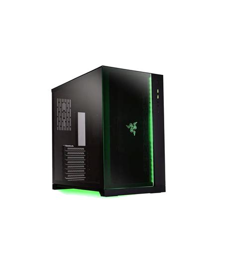 LIAN LI PC-O11 Dynamic Razer Edition Black Tempered glass ATX Mid Tower ...