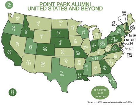 Alumni Map | Point Park University