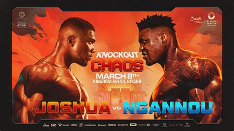 Knockout chaos promised for Joshua vs. Ngannou on 8 March - Matchroom Boxing