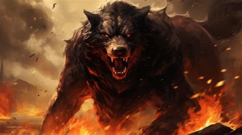 All wolves in Norse mythology: Fenrir, Hati and Skoll, Garmr, and Freki ...