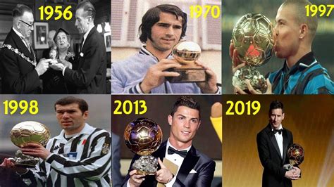 BALLON D'OR WINNERS FROM 1956-2019!! (ALL BALLON D'OR WINNERS) FT. MESSI, RONALDO, ZIDANE ETC ...