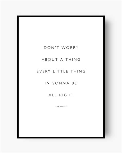 Don't Worry Bob Marley Digital Print Poster by Lustprint - Etsy UK