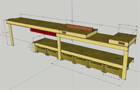 Woodwork Garage Work Bench Plans PDF Plans