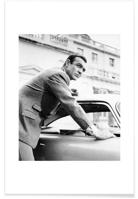 Sean Connery as James Bond in Goldfinger, 1964 -Poster | JUNIQE