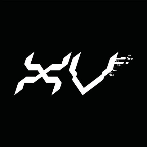 XV Logo monogram abstract speed technology design template 16567977 ...