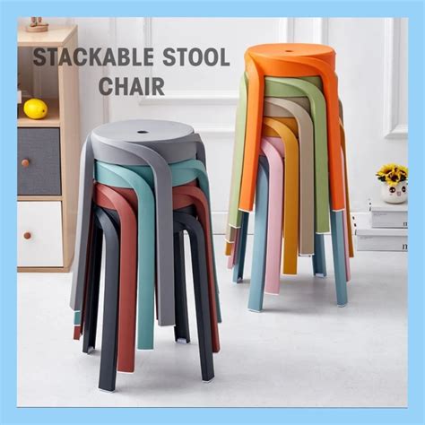 STACKABLE PLASTIC CHAIR, Furniture & Home Living, Furniture, Chairs on ...