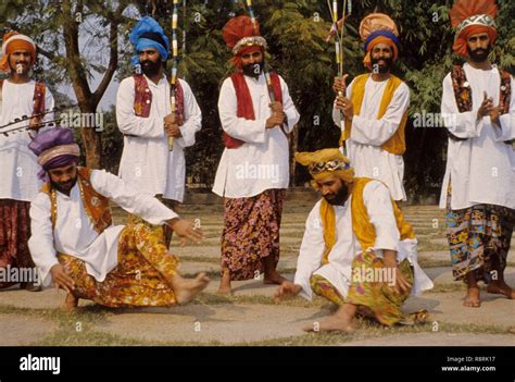 Bhangra dance, Baisakhi Festival, Punjab, India, Asia Stock Photo - Alamy