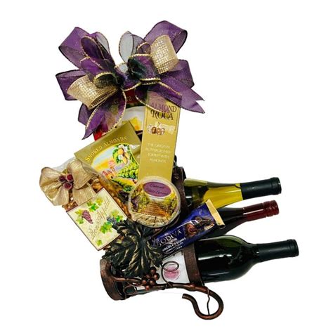 Wine Lovers Gift Basket - Executive Baskets