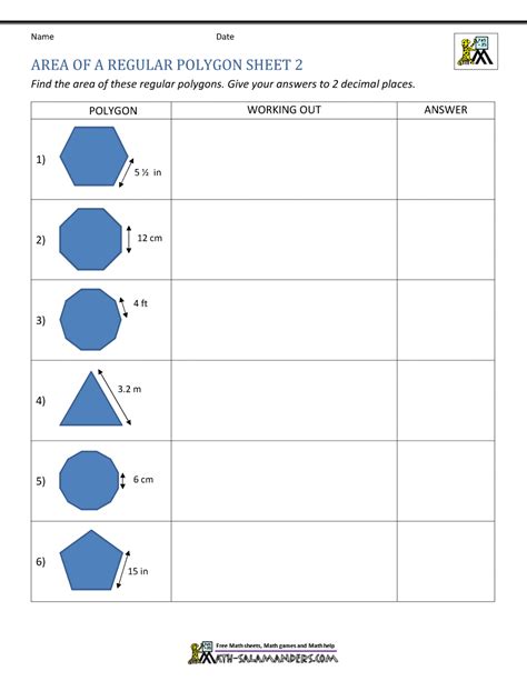 Area of Regular Polygon Calculator