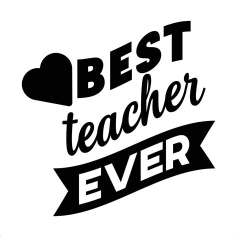 Best teacher ever Happy teachers day lettering and typography quote. World best teacher badges ...