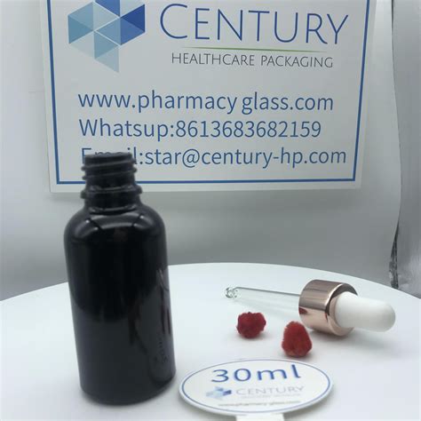 30ml black glass bottle --ZHENGZHOU CENTURY COMPANY LTD