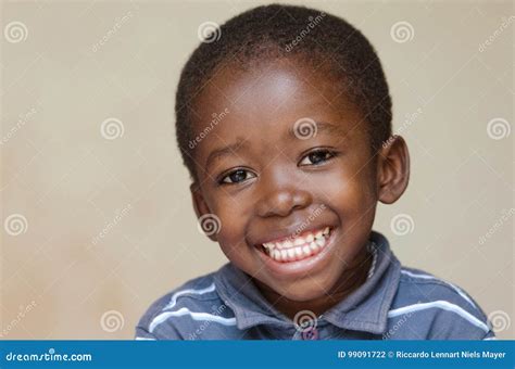 Handsome Little African Boy Portrait Smiling with Toothy Smile Stock Photo - Image of laughing ...