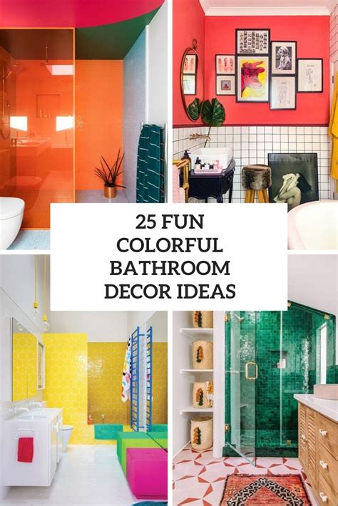 25 Fun Colorful Bathroom Decor Ideas - DigsDigs