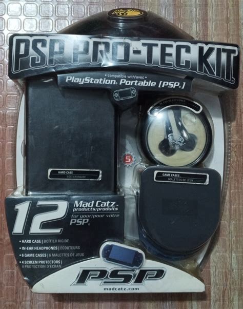 PSP PlayStation Portable Accessories Mad Catz PSP Pro-Tec Kit, Video ...