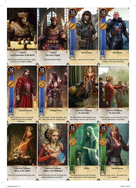 Gwent Printable Cards