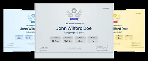 Typing test online ️ Get your certificate for free — Ratatype