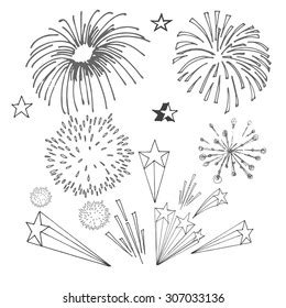 Fireworks Drawing Photos, Images & Pictures | Shutterstock