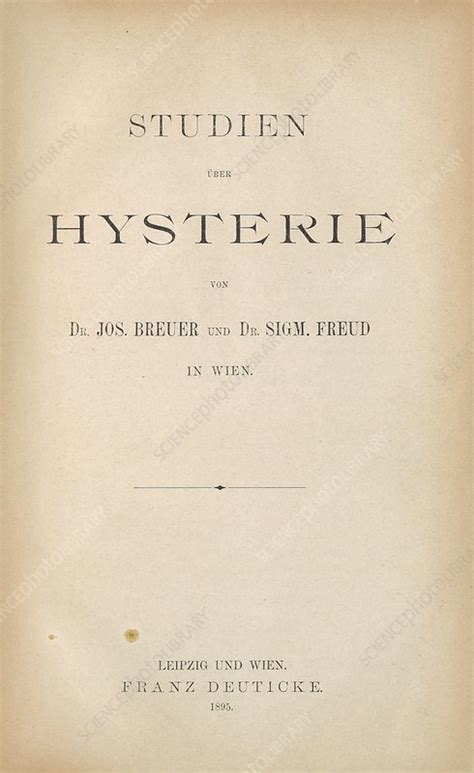 Studies on Hysteria (1895) - Stock Image - C038/9761 - Science Photo Library