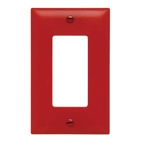 Legrand 1-Gang Red Single Decorator Midsize Wall Plate in the Wall Plates department at Lowes.com
