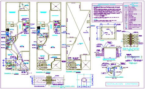 Modern House Sanitary Installation Plan