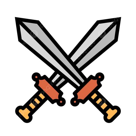 Double Edged Sword Clipart PNG Images, Double Sword Stroke Icon, Sword, Icon, Illustration PNG ...
