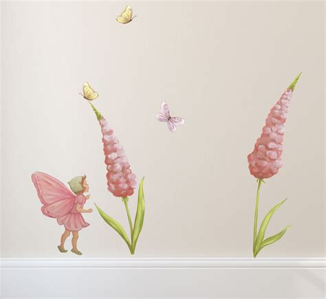 FAIRY & FLOWERS WALL SET WALL STICKERS INSPIRE MURALS